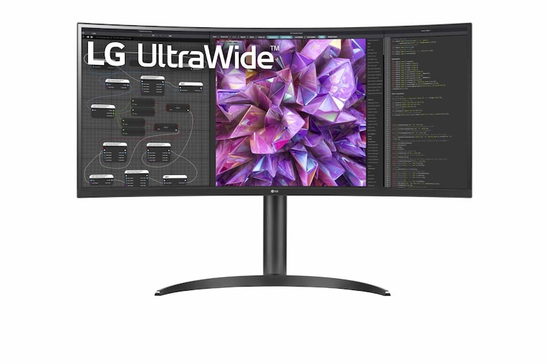 LG 34" LG 21:9 Curved UltraWide™ Monitor, QHD (3440 x 1440), IPS Display, 34WQ75C-B