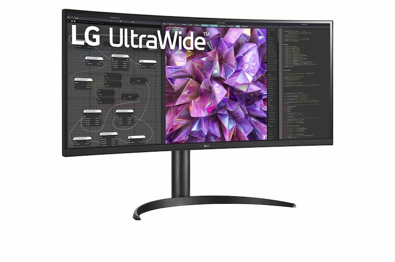 LG 34" LG 21:9 Curved UltraWide™ Monitor, QHD (3440 x 1440), IPS Display, 34WQ75C-B