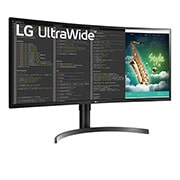 LG 35" UltraWide™ QHD HDR VA Curved Monitor, 35WN75CN-B
