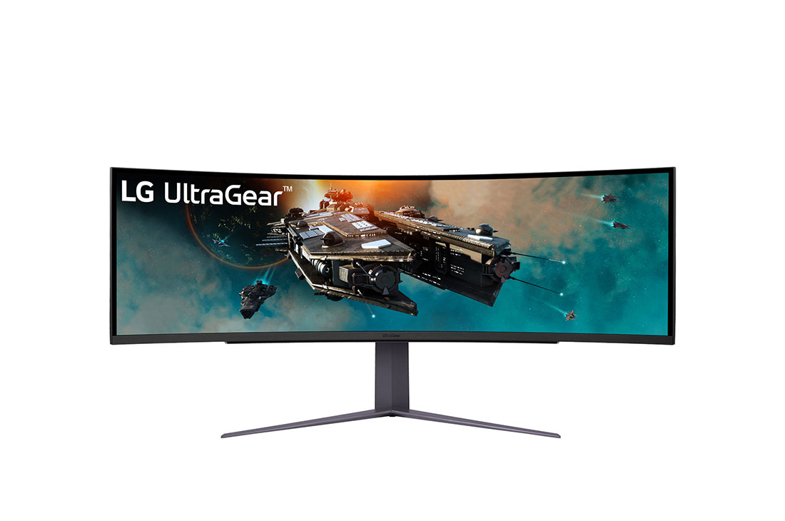 LG    49” UltraGear™ 32:9 Dual QHD Curved Gaming Monitor with 240Hz Refresh Rate, 49GR85DC-B