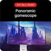 LG 34" UltraGear™ OLED all-new 800R curved gaming monitor | 21:9 Ultra-WQHD 240Hz, 0.03ms (GtG), DisplayHDR True Black 400, 34GS95QE-W