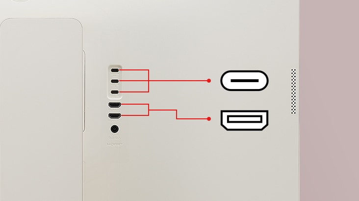 LG MyView Smart Monitor offers two USB and two HDMI ports.