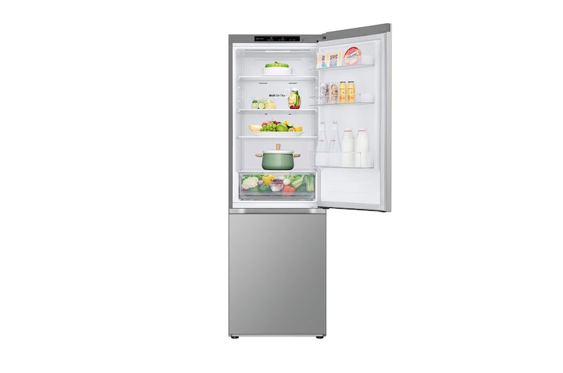 top door open with food stored