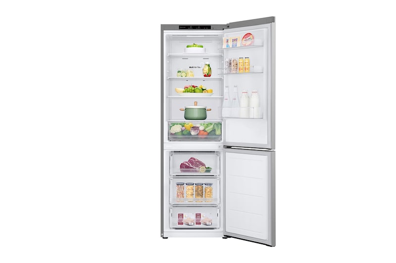 front door open with food stored