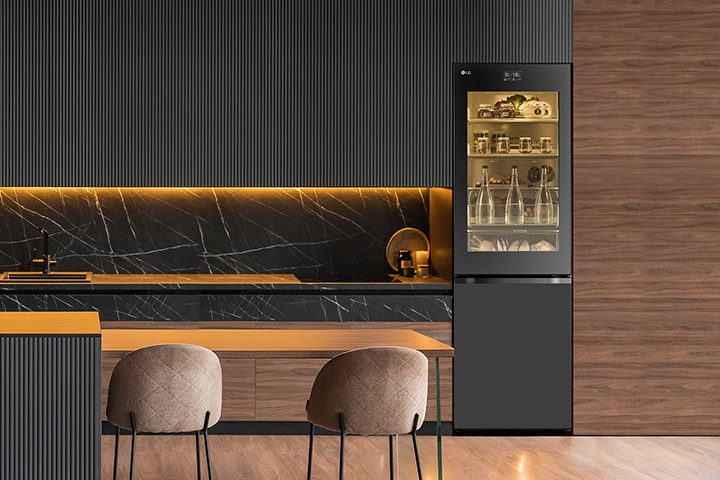 High-quality black-toned kitchen image.