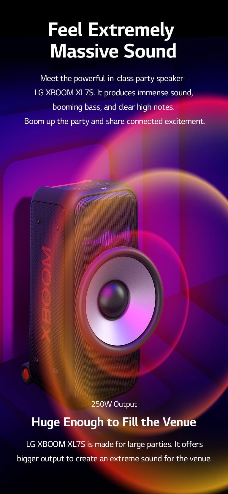 LG XBOOM XL7S Speaker - XL7S | LG UK