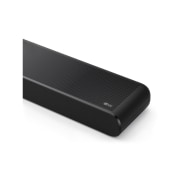 Front view of LG Soundbar US70TR's side corner
