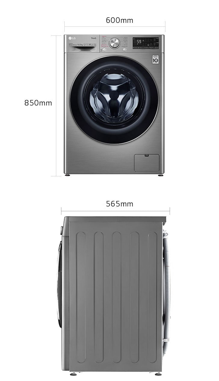 Smart LG ThinQ V9 Wifi Washer Dryer 10.5kg / 7kg (Unboxing) 