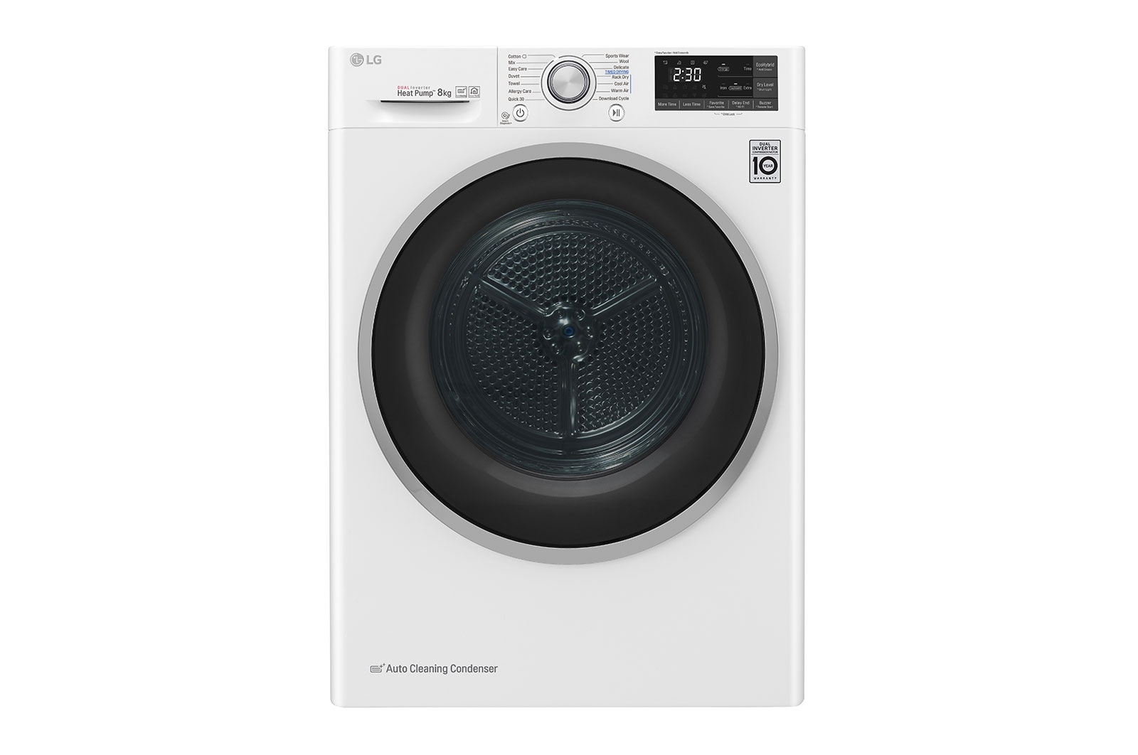 LG Eco Hybrid™ FDJ608W 8Kg Heat Pump Tumble Dryer – A+++, FDJ608W
