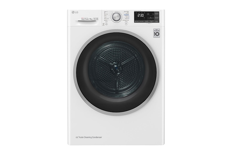 LG Eco Hybrid™ FDJ608W 8Kg Heat Pump Tumble Dryer – A+++, FDJ608W