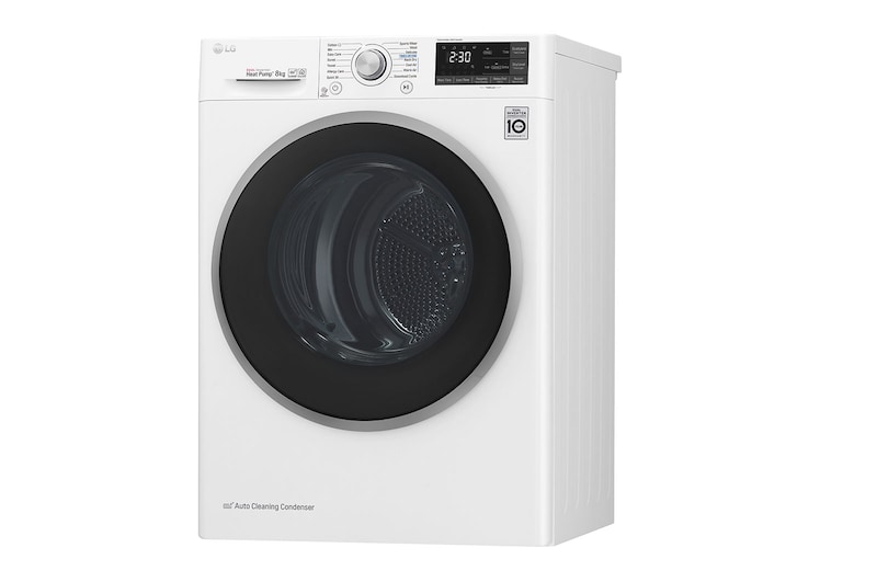 LG Eco Hybrid™ FDJ608W 8Kg Heat Pump Tumble Dryer – A+++, FDJ608W