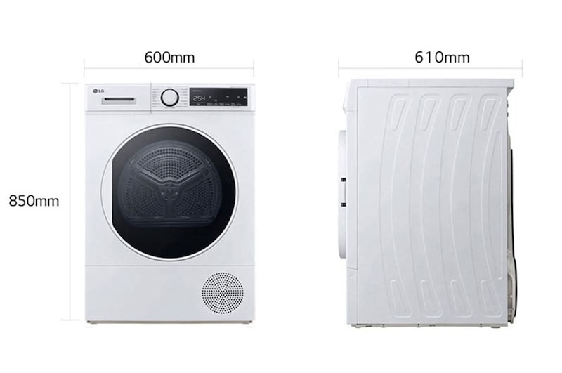 LG 8kg Heat Pump Tumble Dryer A++, White, FDT208W