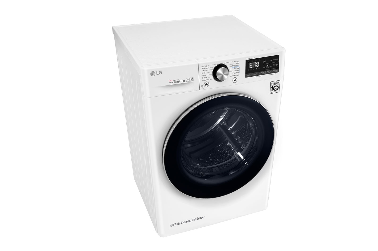 LG 9kg DUAL Inverter HeatPump Dryer White A+++, FDV909W