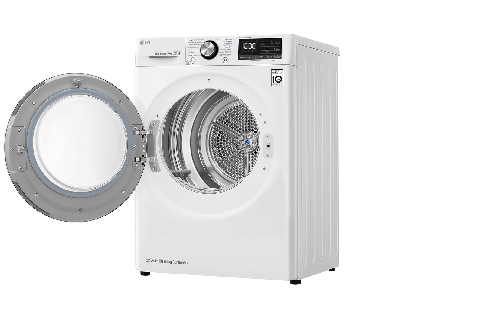 LG 9kg DUAL Inverter HeatPump Dryer White A+++, FDV909W