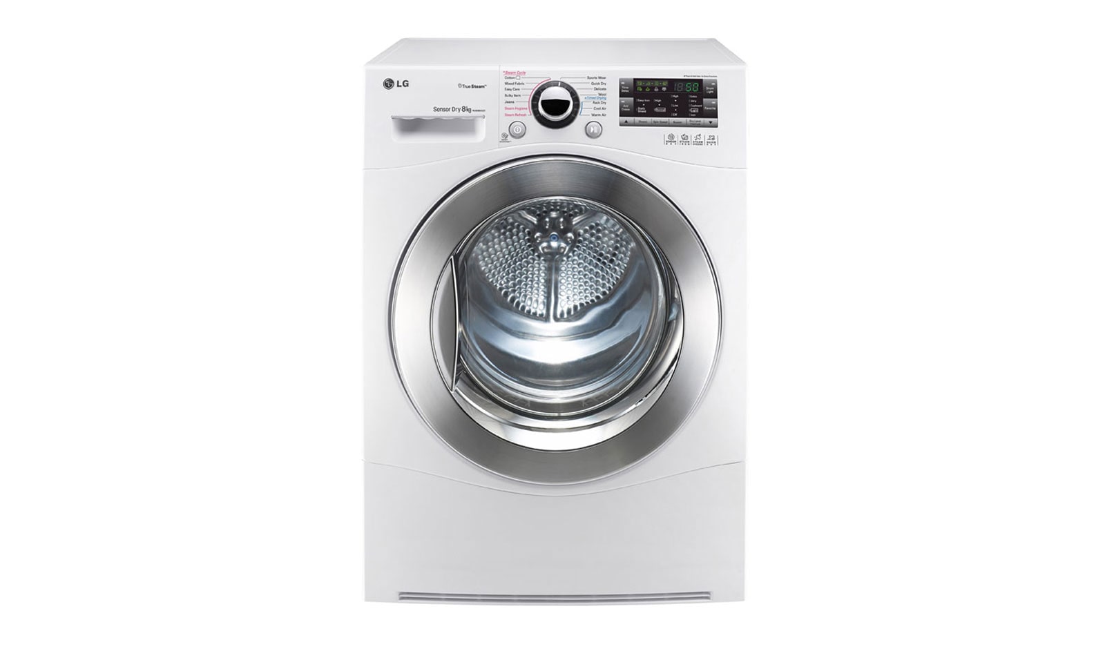 LG 8KG TUMBLE DRYER WITH TRUESTEAM™ TECHNOLOGY, RC8066AS2Z