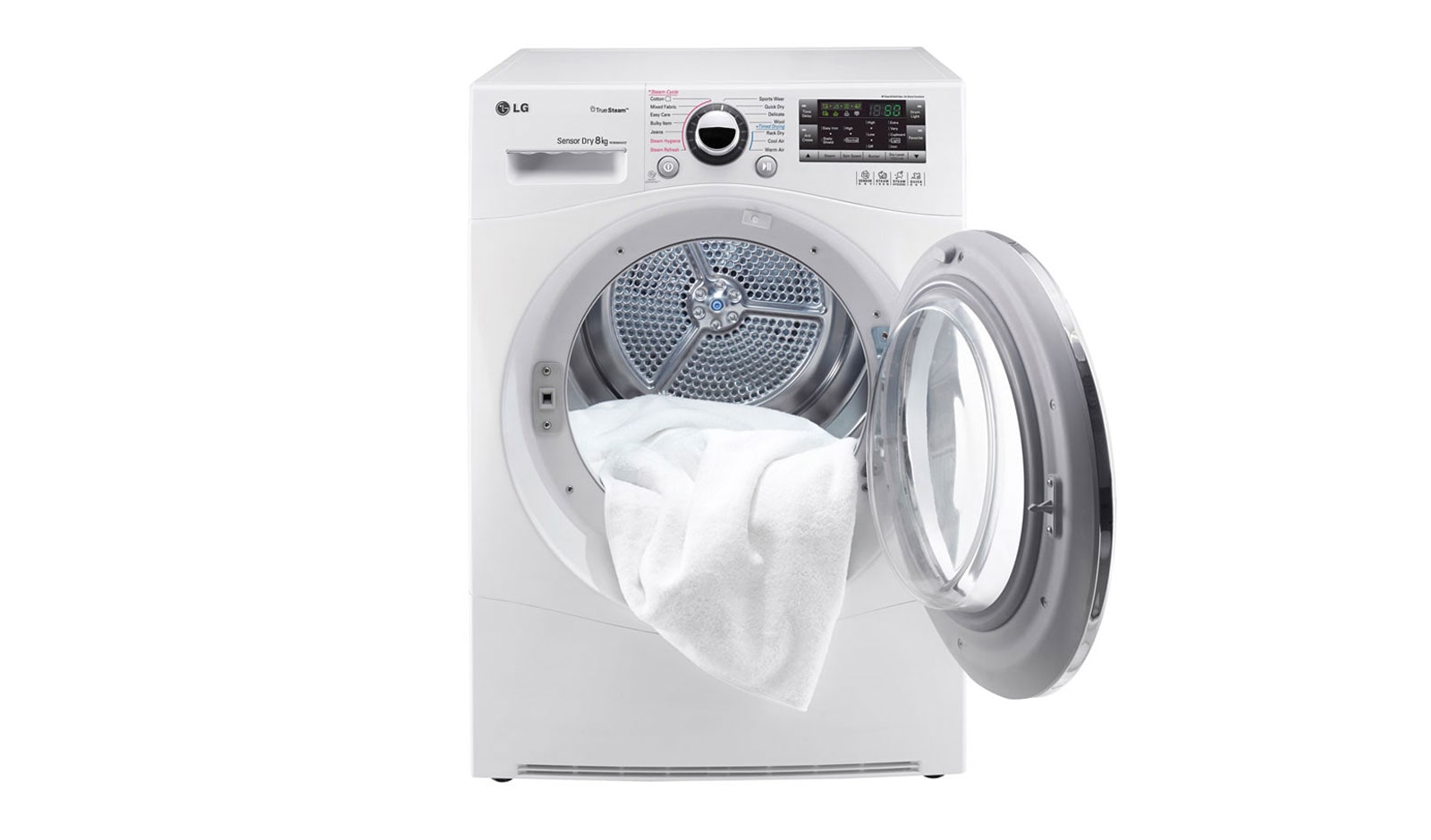 LG 8KG TUMBLE DRYER WITH TRUESTEAM™ TECHNOLOGY, RC8066AS2Z