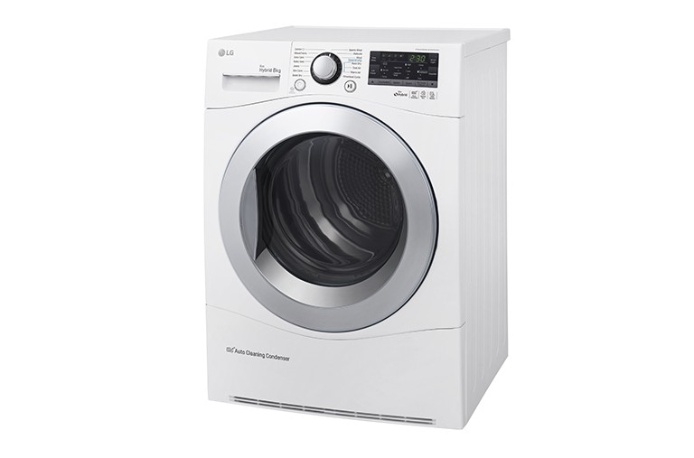 LG 8kg ECO Hybrid™ Dryer With Heat Pump Technology, RC8082AV2Z