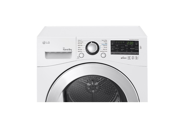 LG 8kg ECO Hybrid™ Dryer With Heat Pump Technology, RC8082AV2Z