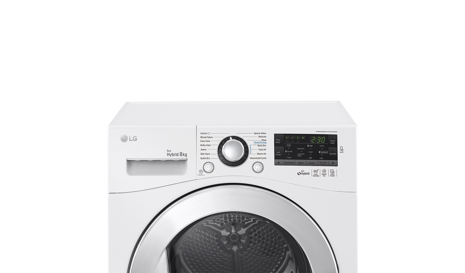 LG 8kg ECO Hybrid™ Dryer With Heat Pump Technology, RC8082AV2Z