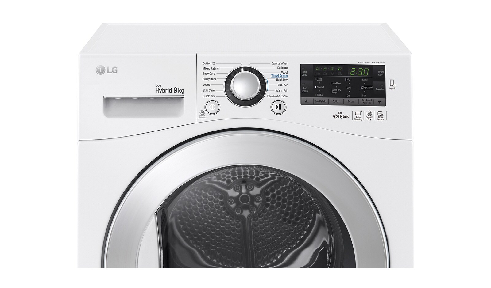 LG 9kg ECO Hybrid™ Dryer With Heat Pump Technology, RC9055AP2Z