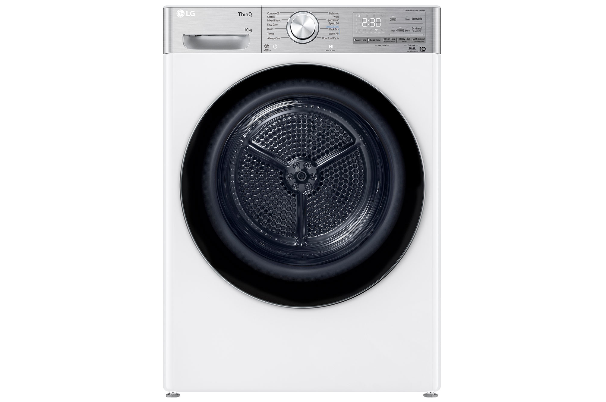 LG 13kg BIG In™ Washing Machine F4Y913WCTA1 and 10kg DUAL Inverter Heat Pump™ Tumble Dryer FDV1110W, F4Y913WCTA1.FDV1