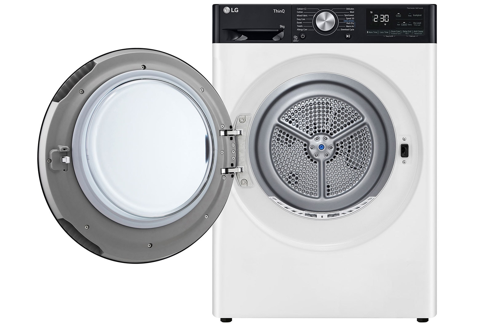 LG 9kg DUAL Inverter Heat Pump™ Tumble Dryer, White, FDV909WN