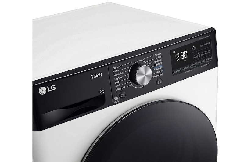 LG 9kg DUAL Inverter Heat Pump™ Tumble Dryer, White, FDV909WN