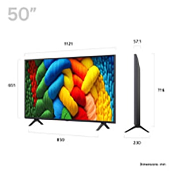 Slightly-angled right-facing side view of LG NanoCell NANO80 TV.