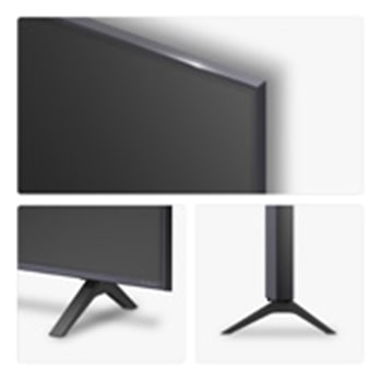 Rear view of LG NanoCell NANO80 TV.