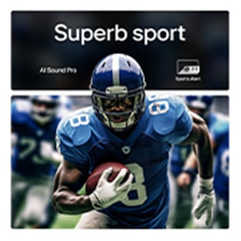 An image split down the middle to show a before and after of Pure Colours in Real 4K. The left side of the carousel is sharp and colourful while the right side is faded. The title talks about how every scene is made more visually striking and enjoyable.