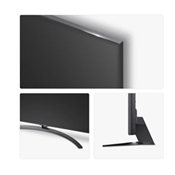 Rear view of LG NanoCell NANO80 TV.