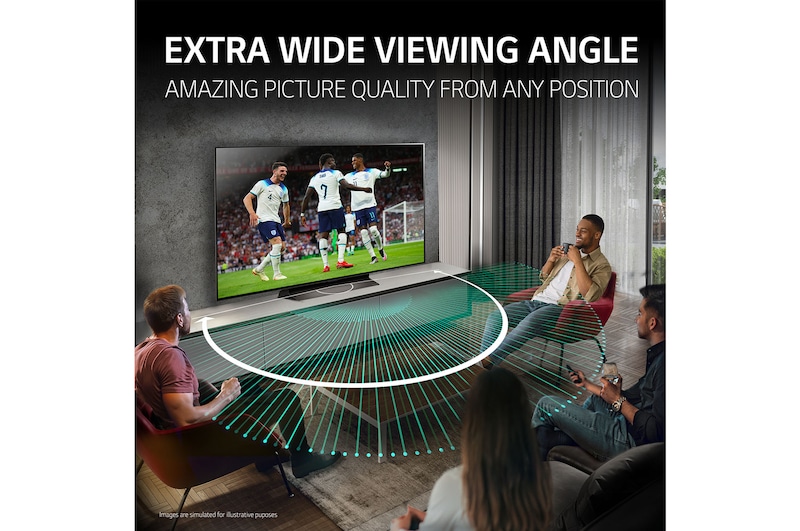 EXTRA WIDE VIEWING ANGLE
