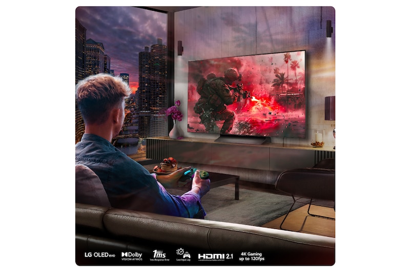 LG 77 inch LG OLED evo AI C4 4K Smart TV 2024 , OLED77C46LA