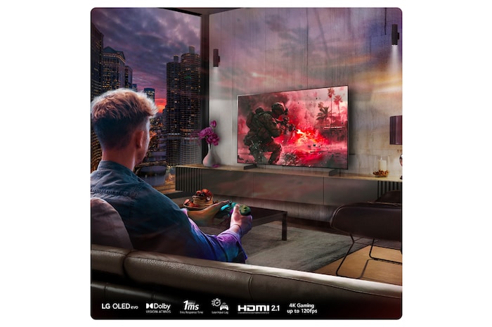 LG 42 inch LG OLED evo AI C4 4K Smart TV, OLED42C44LA