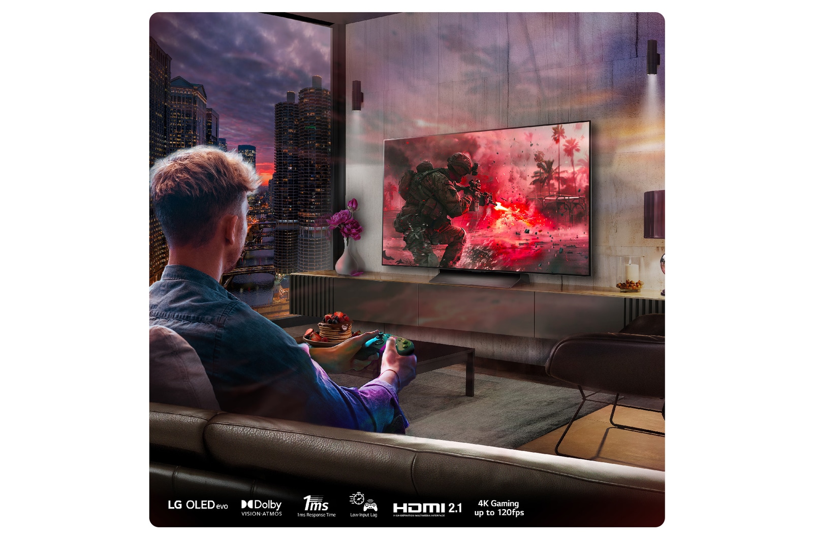 LG 55 inch LG OLED evo AI C4 4K Smart TV and USC9S Soundbar, OLED55C45LA.USC9S