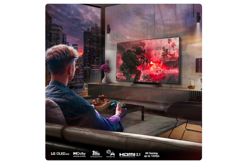 LG 55 inch LG OLED evo AI C4 4K Smart TV and USC9S Soundbar, OLED55C45LA.USC9S