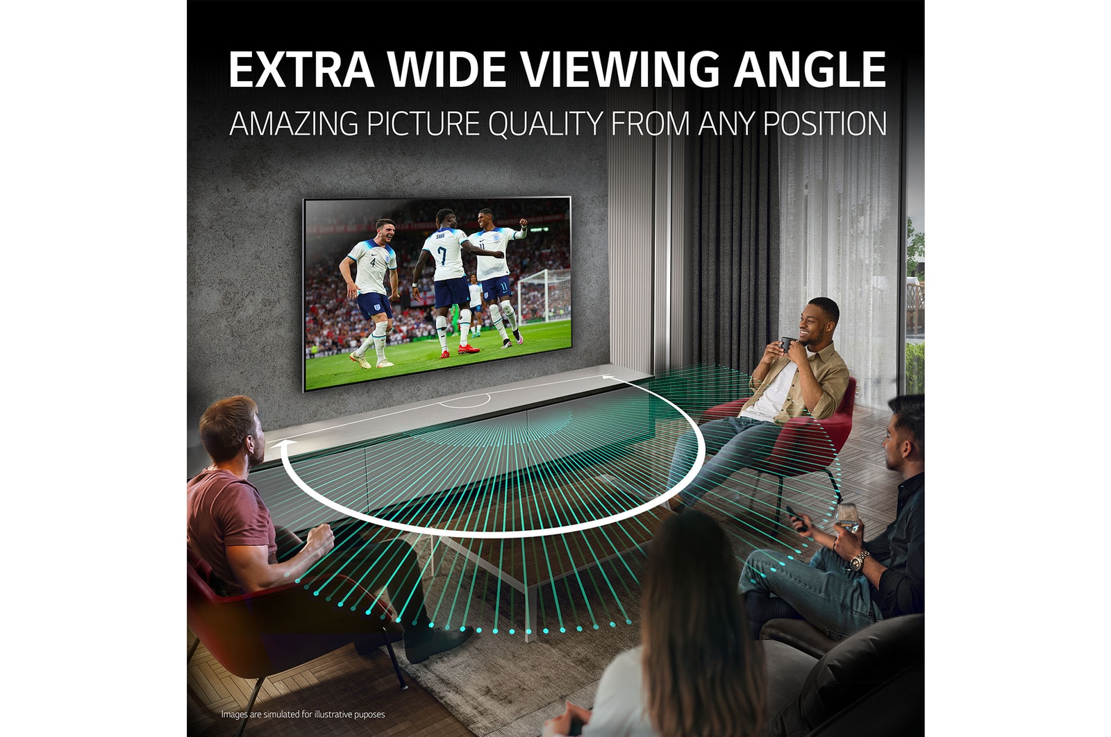 EXTRA WIDE VIEWING ANGLE