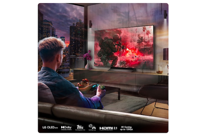 LG 77 inch LG OLED evo AI C4 4K Smart TV, OLED77C44LA