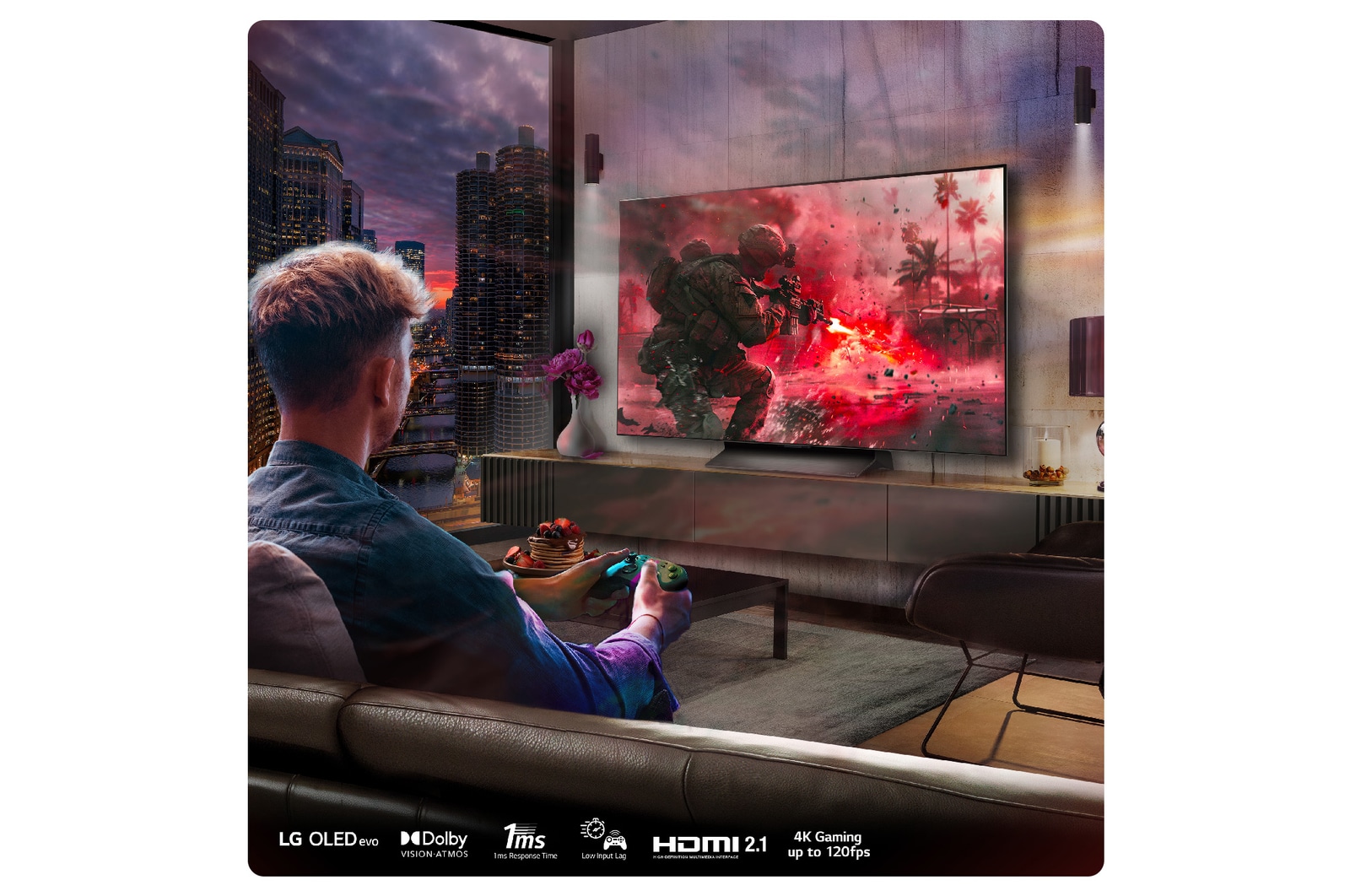 LG 77 inch LG OLED evo AI C4 4K Smart TV, OLED77C44LA