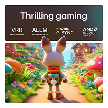 LG AI Magic Remote in front of an LG TV screen. On the screen is a personalized greeting from the LG AI with custom keywords based on the user's search and watch history. By the remote is an icon and label showing that the AI Concierge functionality is easily accessible with one short press on the AI button.