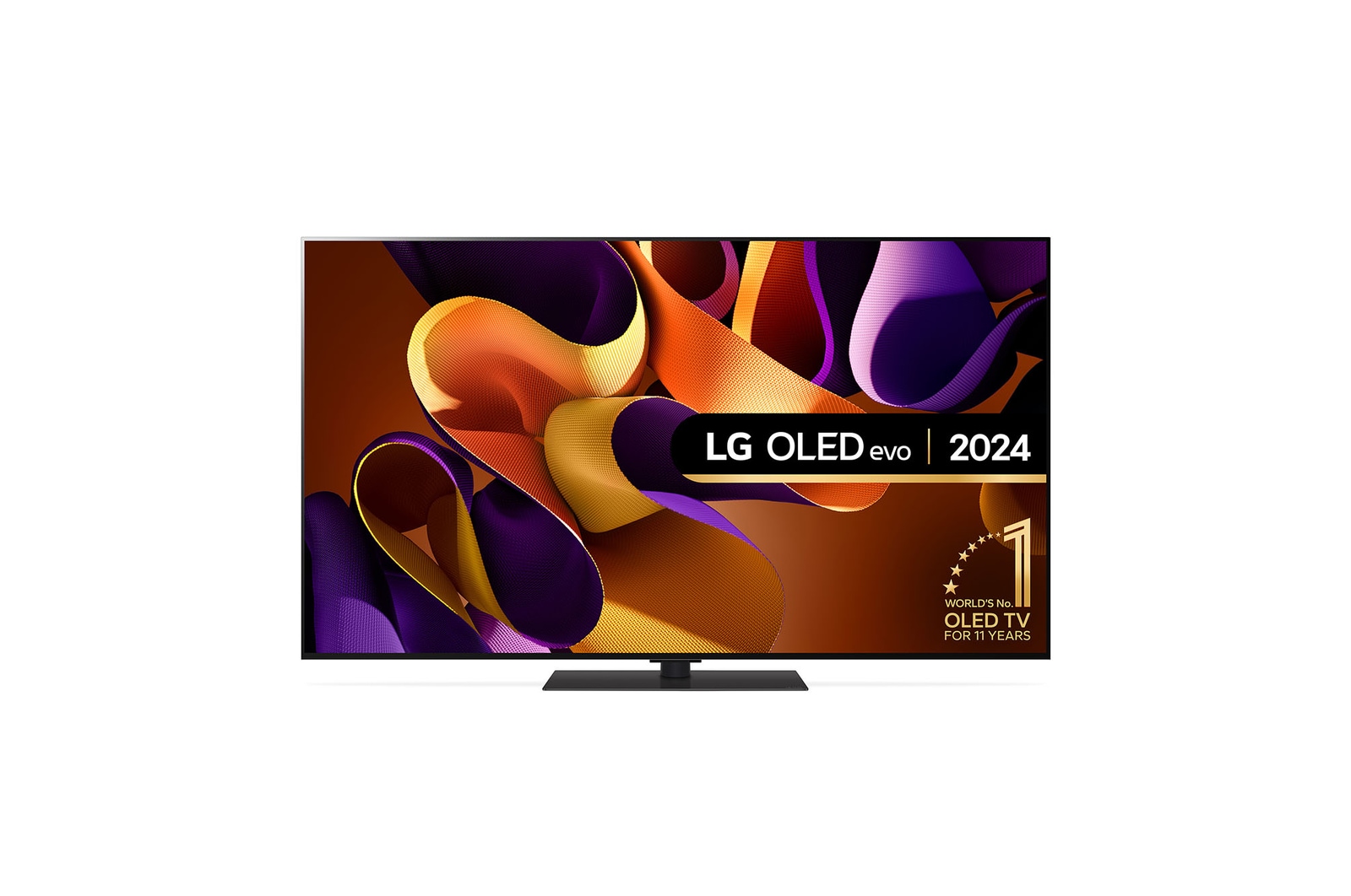 Front view of LG OLED evo OLED55G46LS TV