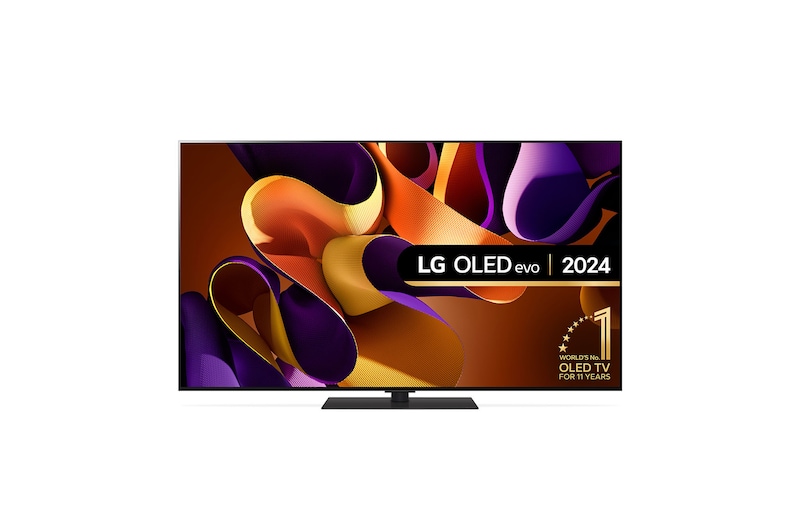 Front view of LG OLED evo OLED55G46LS TV