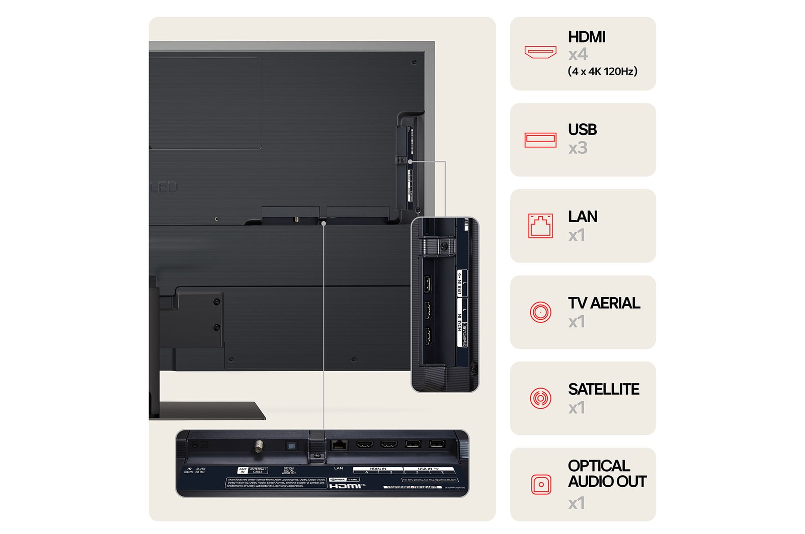 LG 55 inch LG OLED evo AI G4 4K Smart TV 2024 - Stand version, OLED55G46LS