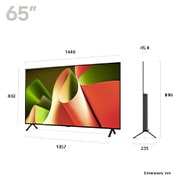 LG 65 inch LG OLED AI B4 4K Smart TV 2024, OLED65B46LA