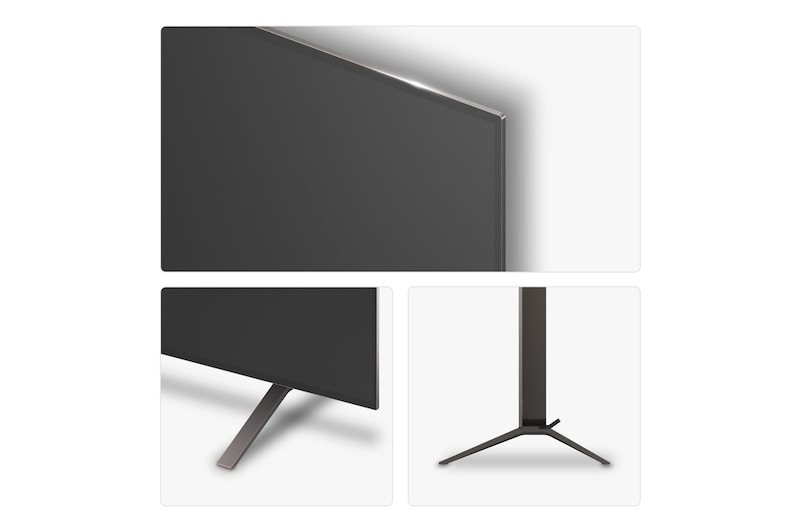 Side view of LG OLED AI B5 4K Smart TV.