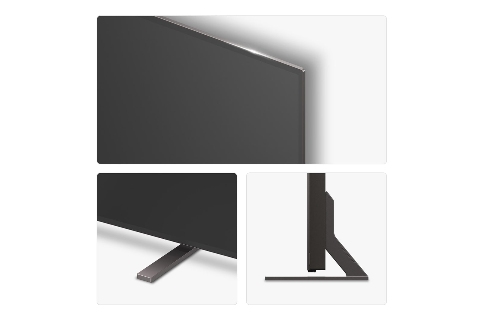 Side view of LG OLED AI B5 4K Smart TV.