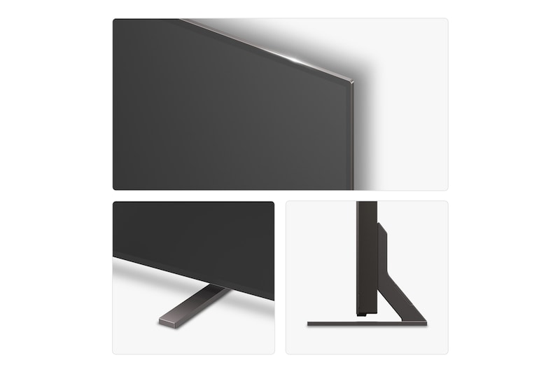 Side view of LG OLED AI B5 4K Smart TV.