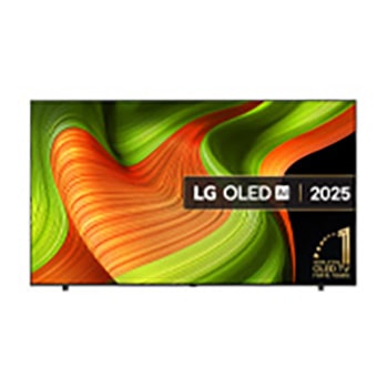 Front view of 83 inch LG OLED AI B5 4K Smart TV 2025 OLED83B56LA