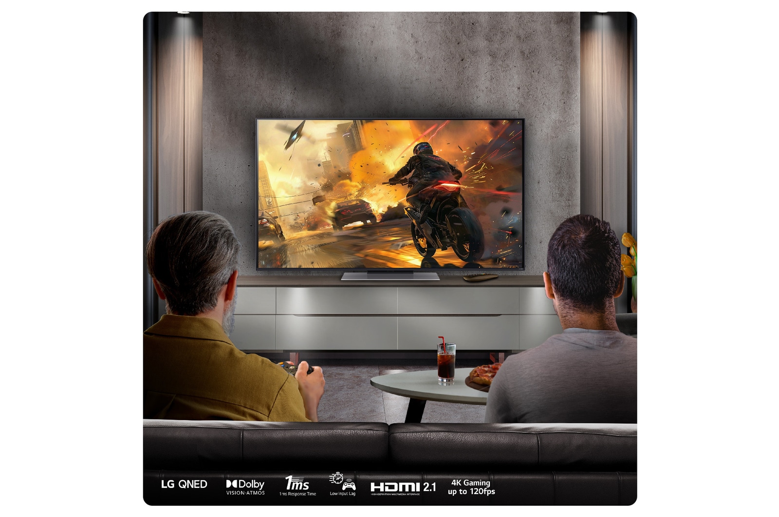 LG 55 inch LG QNED87 AI 4K Smart TV 2024, 55QNED87T6B
