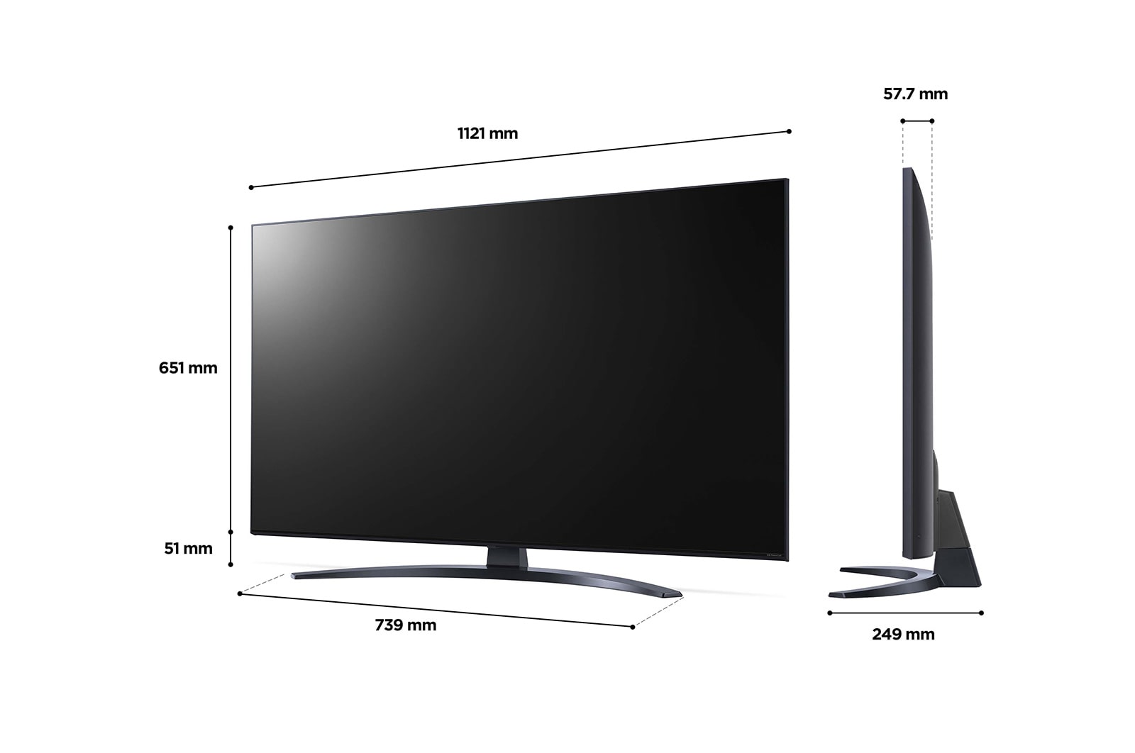 LG NanoCell NANO76 43 inch TV 2022, 43NANO766QA